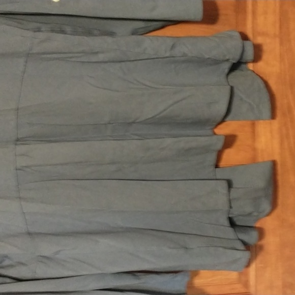 LLBean woman's size L cotton cardigan w adjustable sleeve length - Picture 11 of 12